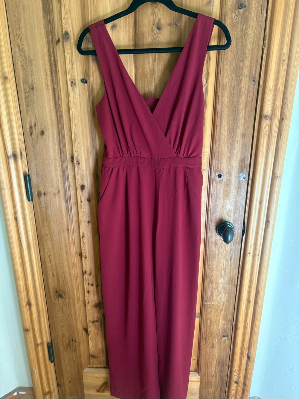 Lulu Deep Wine Lace Jumpsuit